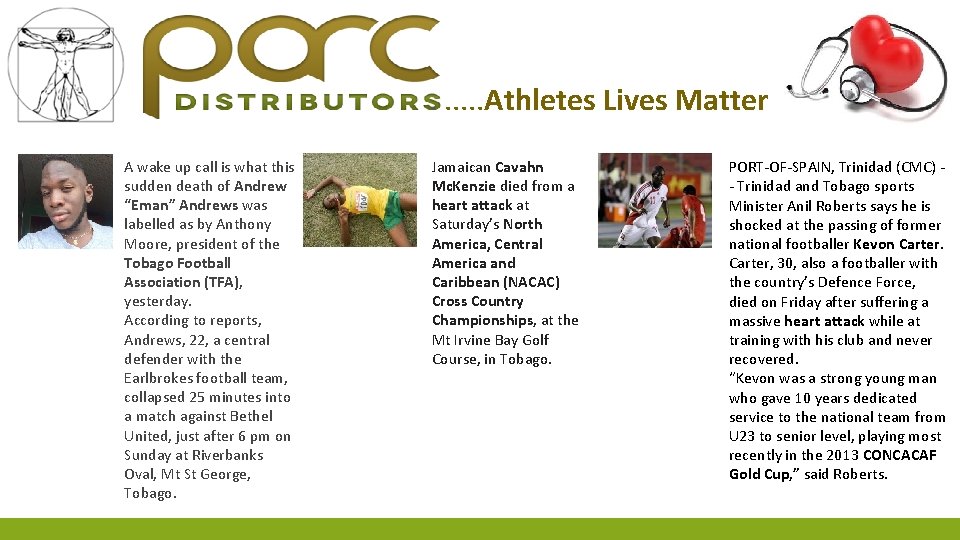 . . . Athletes Lives Matter A wake up call is what this sudden