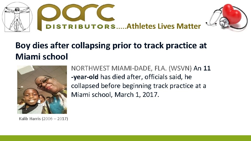 . . . Athletes Lives Matter Boy dies after collapsing prior to track practice