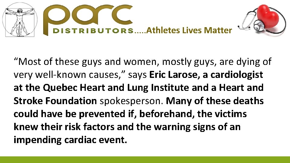 . . . Athletes Lives Matter “Most of these guys and women, mostly guys,