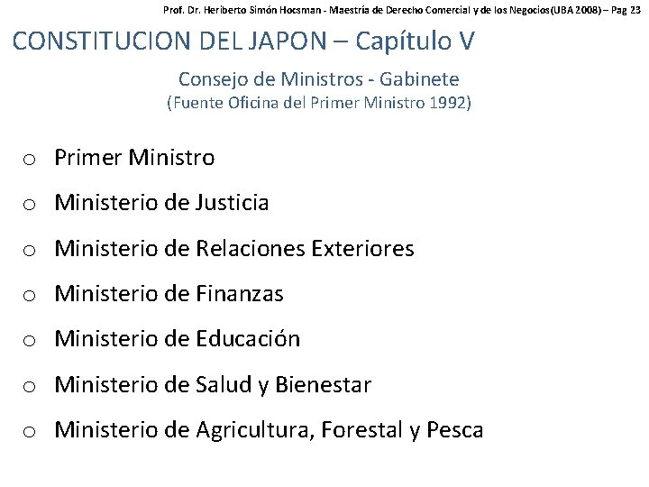 Prof. Dr. Heriberto Simón Hocsman - Maestría de Derecho Comercial y de los Negocios(UBA