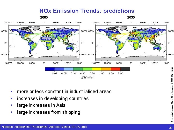  • • more or less constant in industrialised areas increases in developing countries