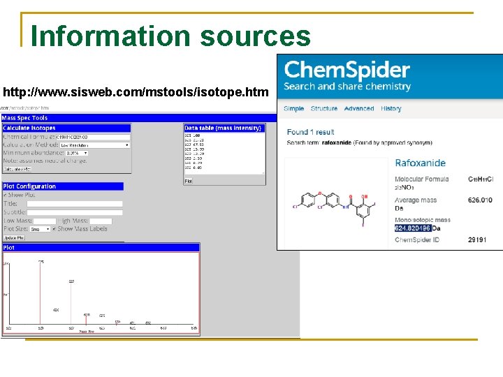 Information sources http: //www. sisweb. com/mstools/isotope. htm 