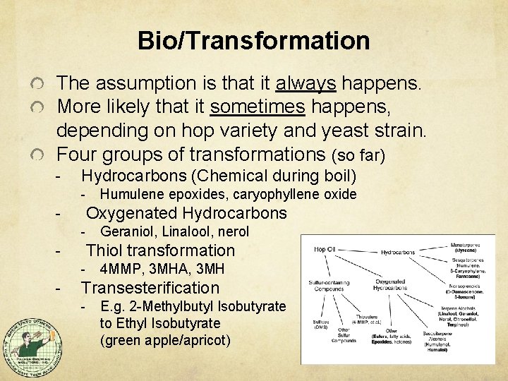 Bio/Transformation The assumption is that it always happens. More likely that it sometimes happens,