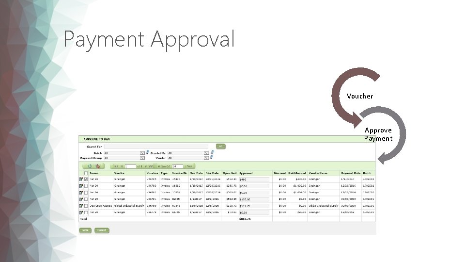 Payment Approval Voucher Approve Payment 