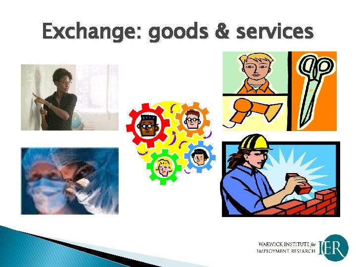 Exchange: goods & services 