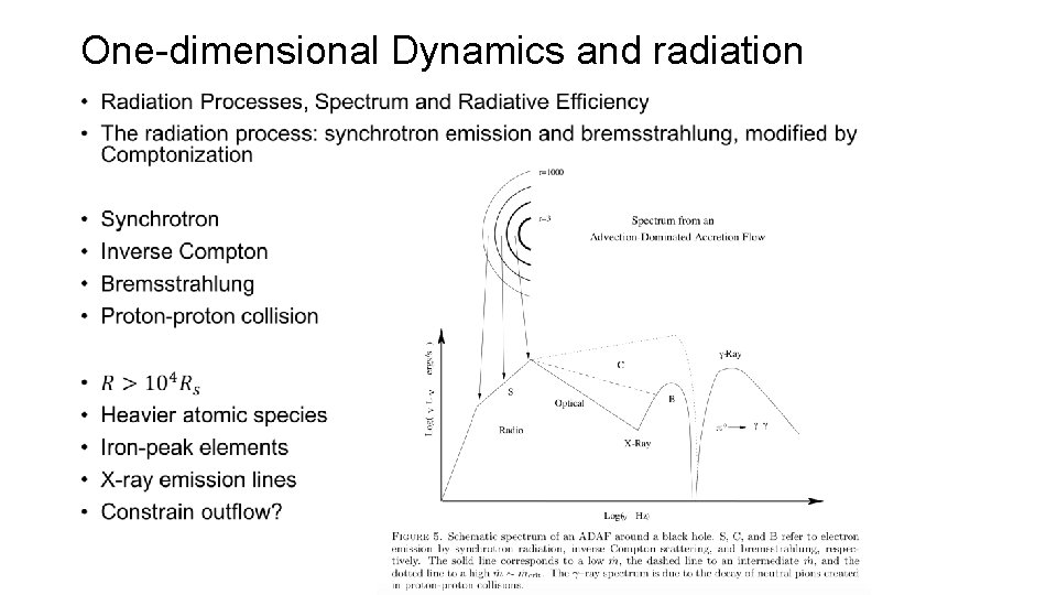 One-dimensional Dynamics and radiation • 