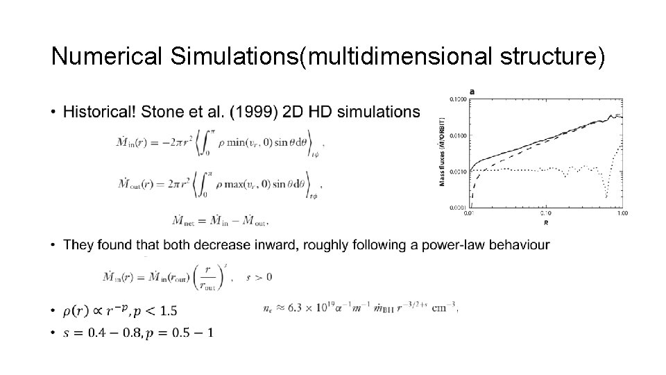 Numerical Simulations(multidimensional structure) • 