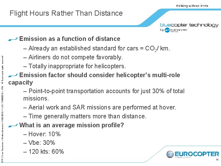 Flight Hours Rather Than Distance ETF / Yves Favennec – Solakonferansen 11 09 2012