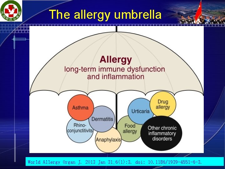 The allergy umbrella World Allergy Organ J. 2013 Jan 31; 6(1): 3. doi: 10.