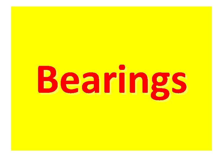 Bearings 