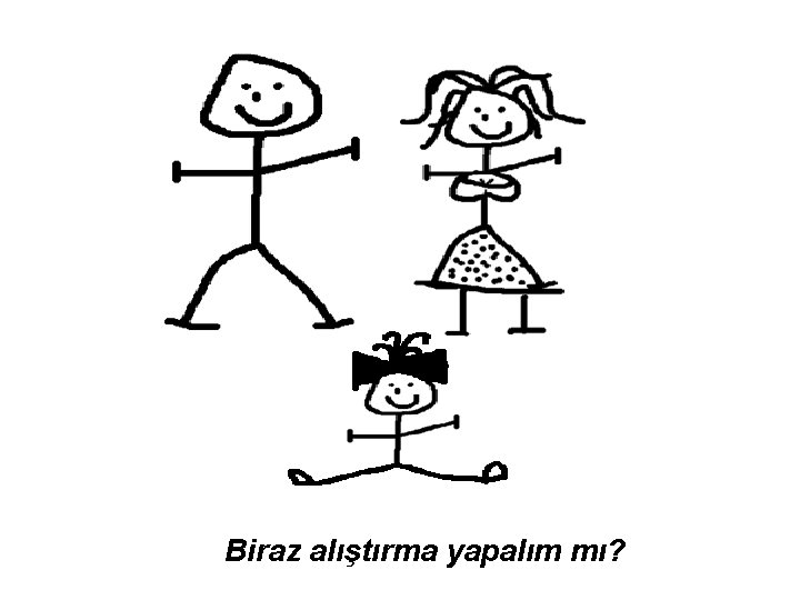 Biraz alıştırma yapalım mı? 