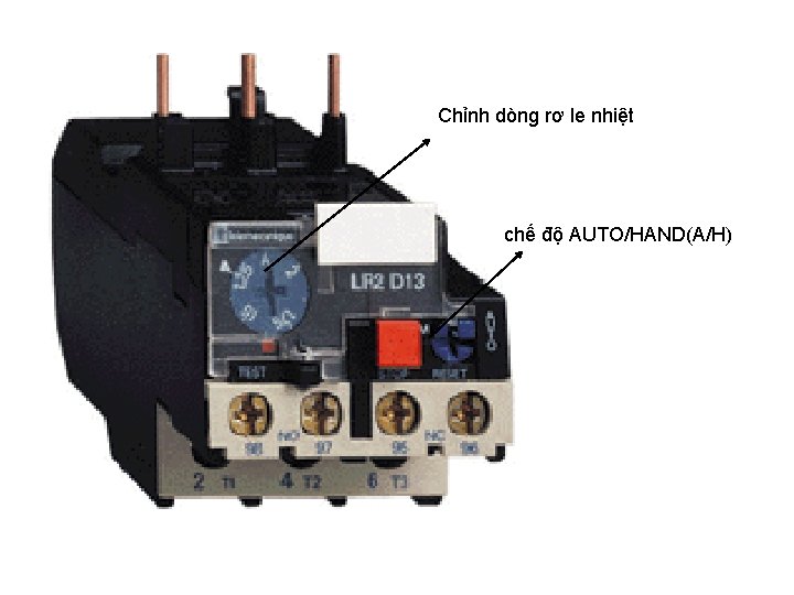 Chỉnh dòng rơ le nhiệt chế độ AUTO/HAND(A/H) 