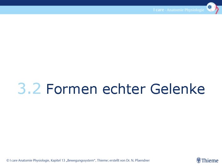 3. 2 Formen echter Gelenke 