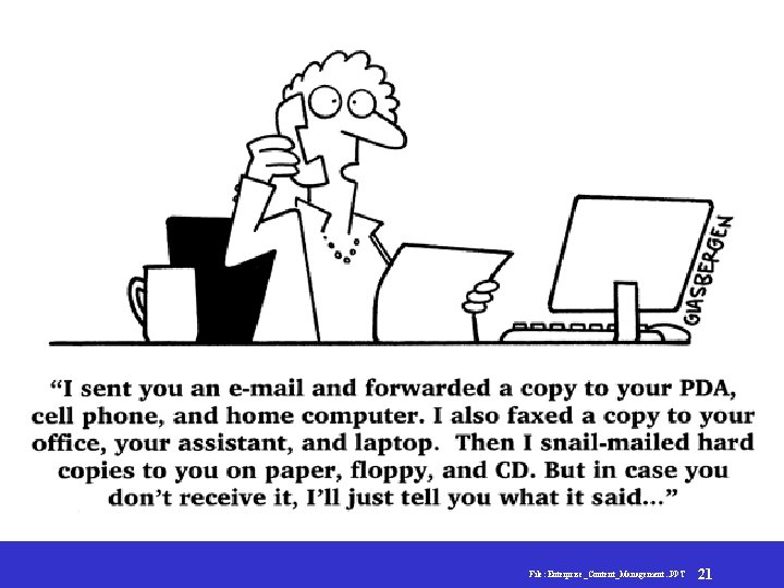 Enterprise Content Management File: Enterprise_Content_Management. . PPT 21 