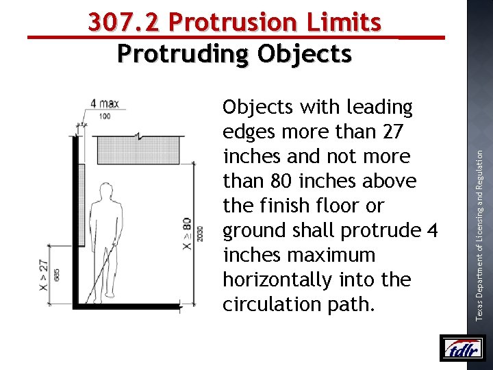 Objects with leading edges more than 27 inches and not more than 80 inches