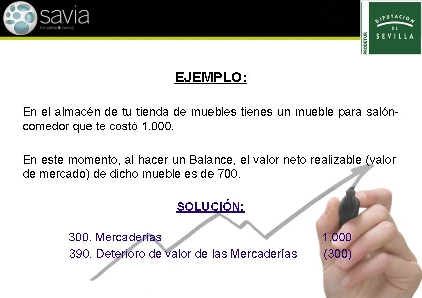 EJEMPLO: En el almacén de tu tienda de muebles tienes un mueble para salóncomedor