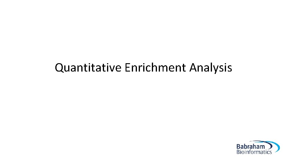 Quantitative Enrichment Analysis 