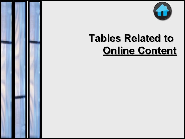 Tables Related to Online Content 65 