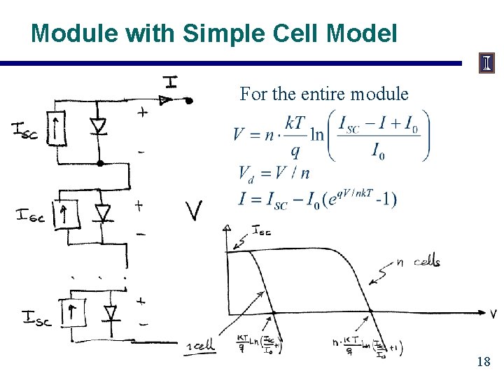 Module with Simple Cell Model For the entire module 18 