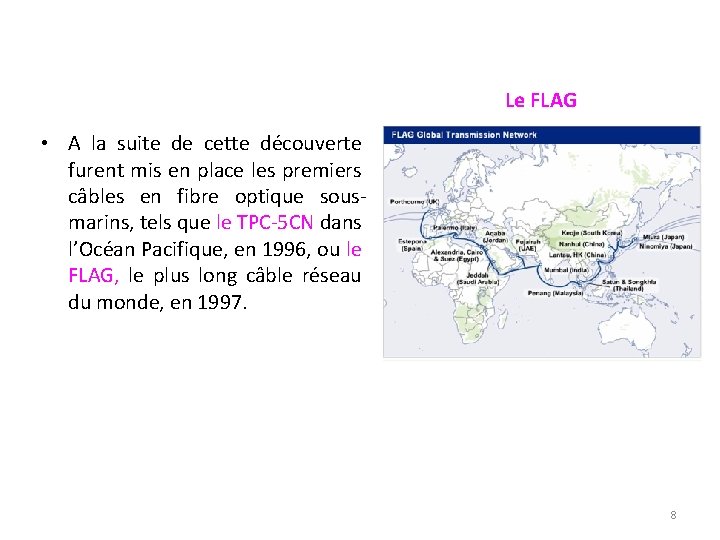 Le FLAG • A la suite de cette découverte furent mis en place les