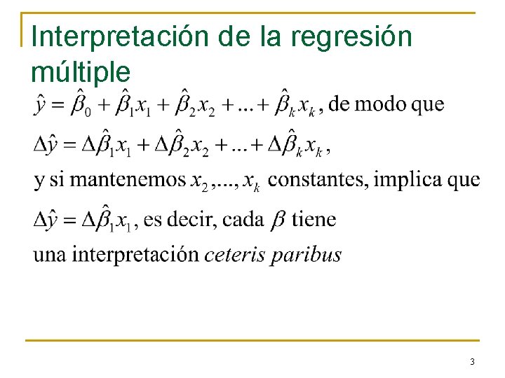 Interpretación de la regresión múltiple 3 