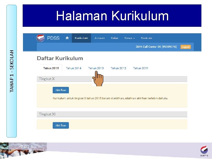 TAHAP 1 - SEKOLAH Halaman Kurikulum 