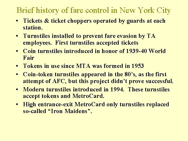 Brief history of fare control in New York City • Tickets & ticket choppers