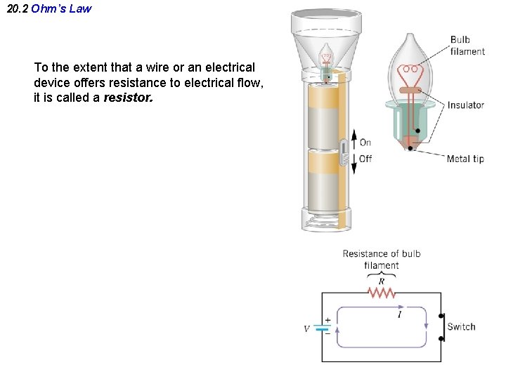 20. 2 Ohm’s Law To the extent that a wire or an electrical device