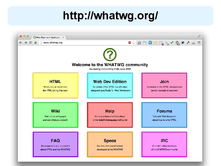 http: //whatwg. org/ 