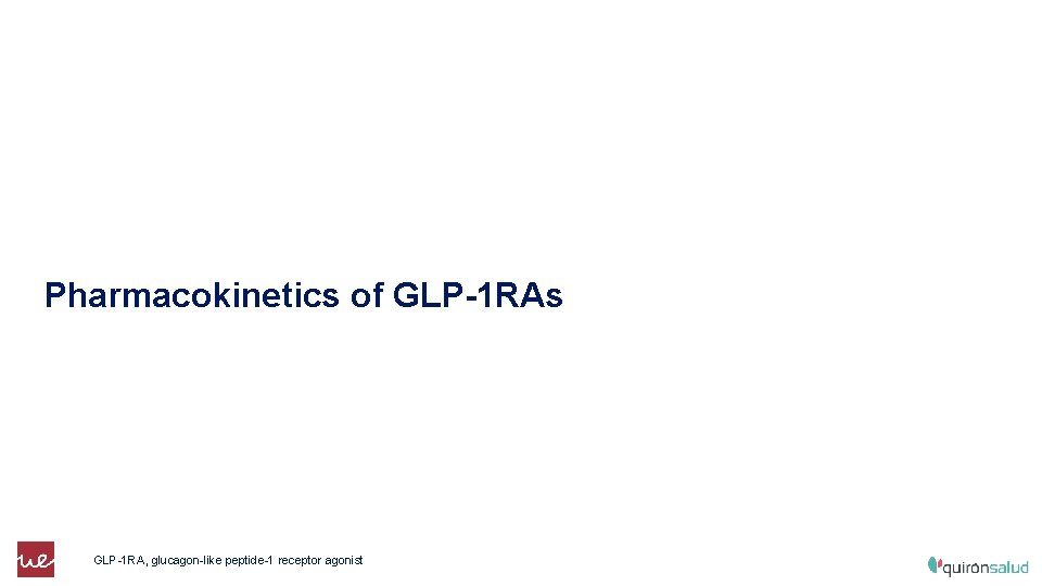 Pharmacokinetics of GLP-1 RAs GLP-1 RA, glucagon-like peptide-1 receptor agonist 