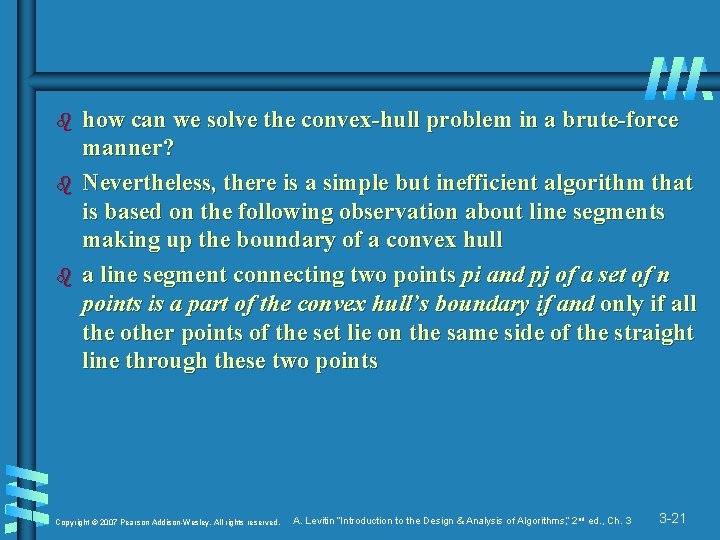 b b b how can we solve the convex-hull problem in a brute-force manner?