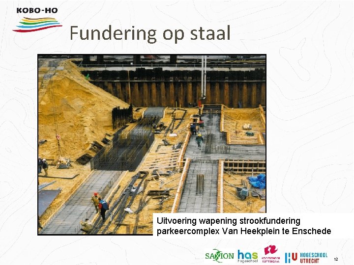 Fundering op staal Uitvoering wapening strookfundering parkeercomplex Van Heekplein te Enschede 12 