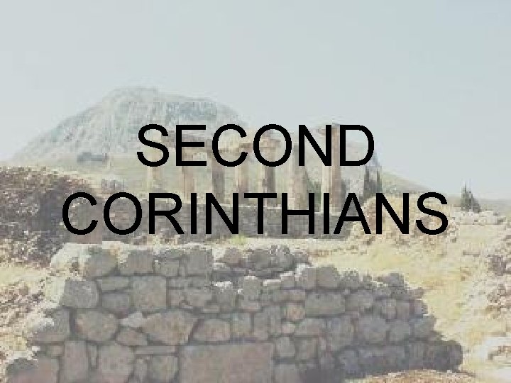 SECOND CORINTHIANS 