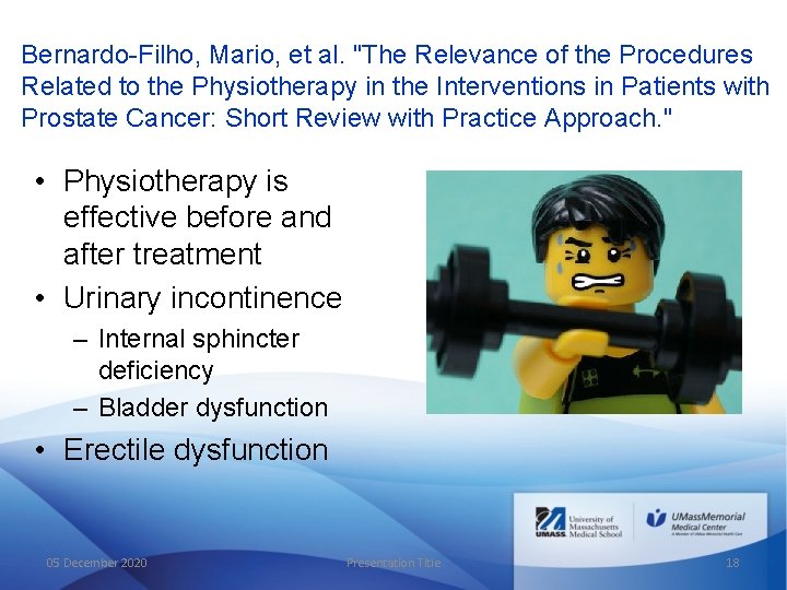 Bernardo-Filho, Mario, et al. "The Relevance of the Procedures Related to the Physiotherapy in
