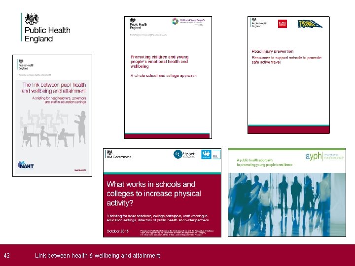  42 Link between health & wellbeing and attainment 