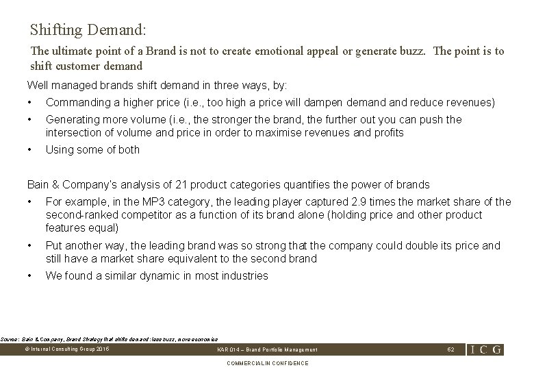 Shifting Demand: The ultimate point of a Brand is not to create emotional appeal