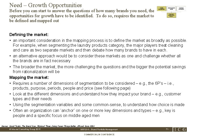 Need – Growth Opportunities Before you can start to answer the questions of how