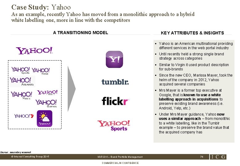 Case Study: Yahoo As an example, recently Yahoo has moved from a monolithic approach