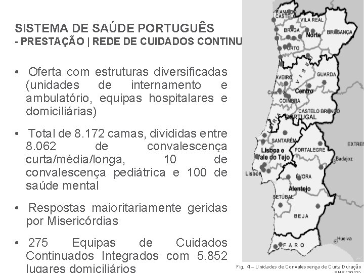 SISTEMA DE SAÚDE PORTUGUÊS - PRESTAÇÃO | REDE DE CUIDADOS CONTINUADOS • Oferta com