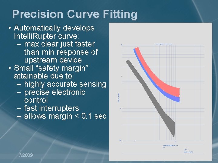 Precision Curve Fitting • Automatically develops Intelli. Rupter curve: – max clear just faster