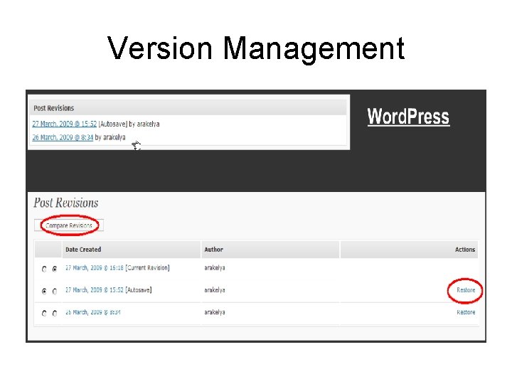 Version Management 