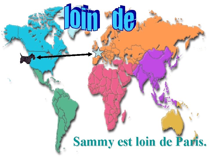Sammy est loin de Paris. 