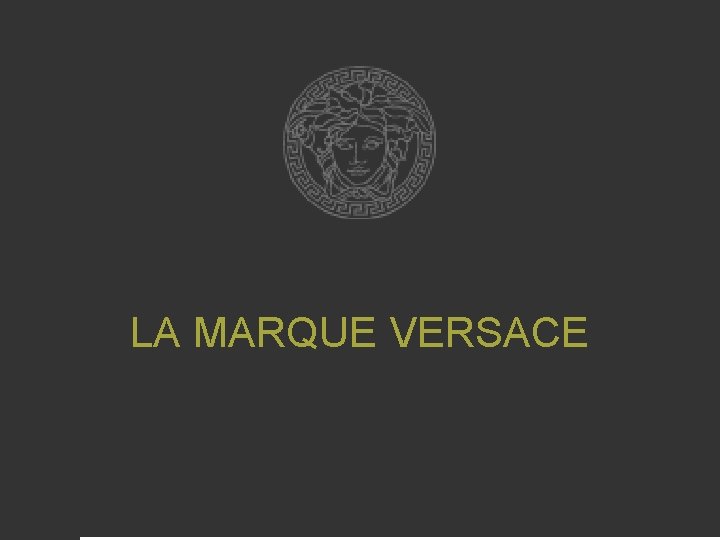 LA MARQUE VERSACE 