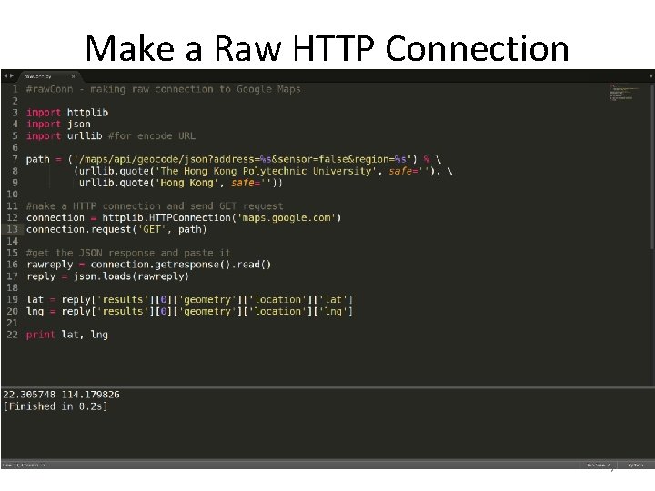 Make a Raw HTTP Connection 7 
