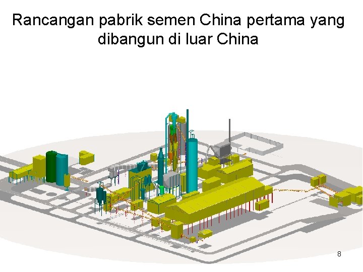 Rancangan pabrik semen China pertama yang dibangun di luar China 8 