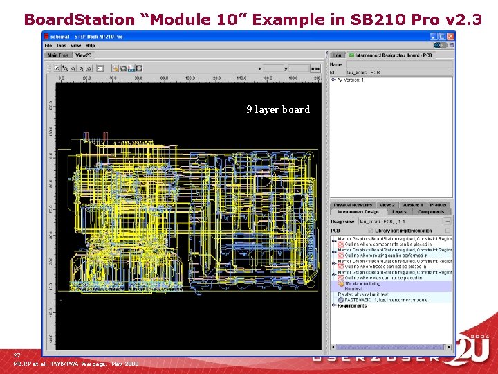Board. Station “Module 10” Example in SB 210 Pro v 2. 3 9 layer