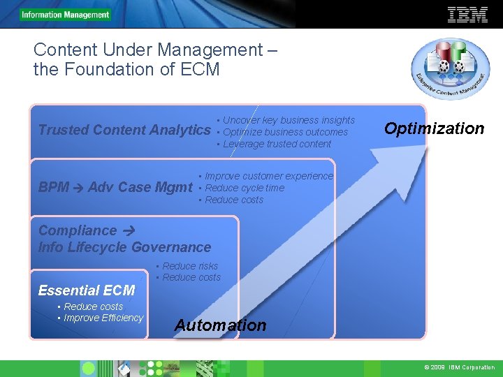 Content Under Management – the Foundation of ECM Trusted Content Analytics BPM Adv Case