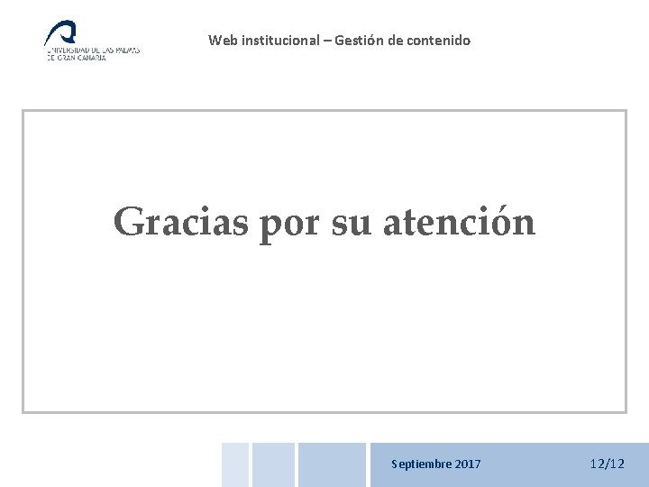 Web institucional – Gestión de contenido Introducción Casos prácticos: - Caso práctico 1 -