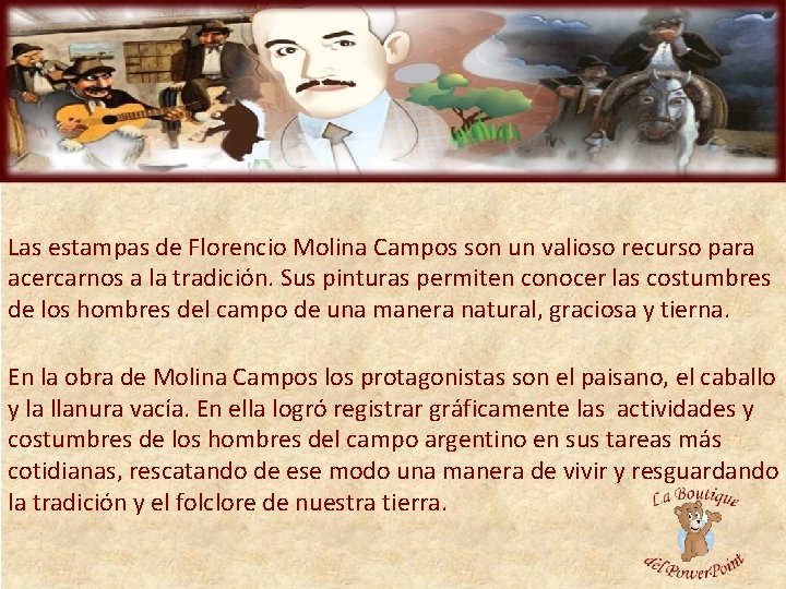 Las estampas de Florencio Molina Campos son un valioso recurso para acercarnos a la