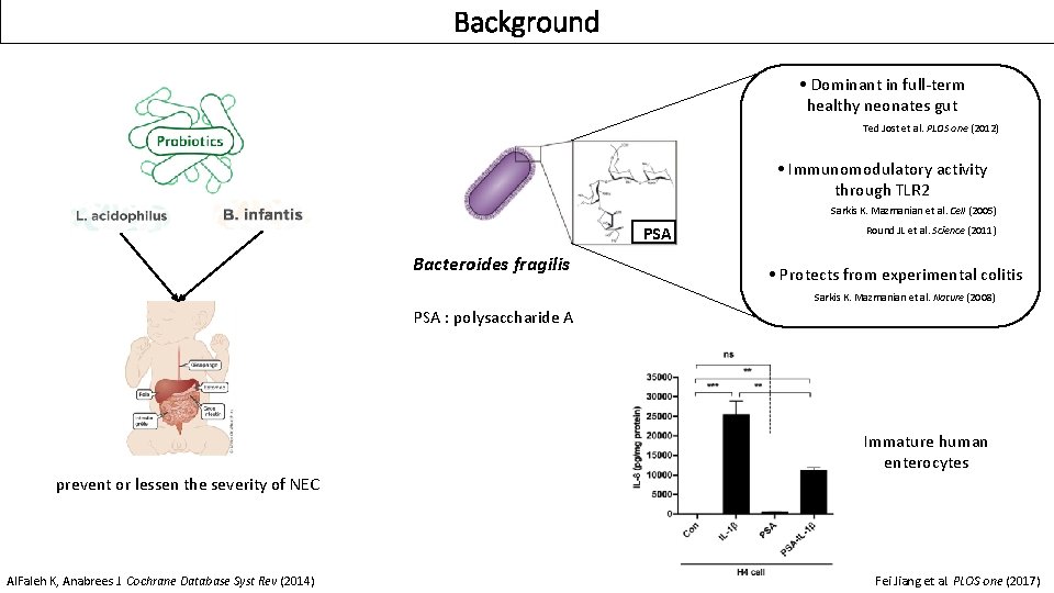 Background • Dominant in full-term healthy neonates gut Ted Jost et al. PLOS one